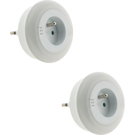 Lot de 2 veilleuses LED multicolores automatiques + capteur de jour - Otio (1/5)