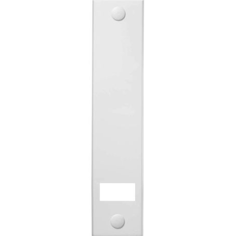 Schellenberg 13402 Placca tapparelle avvolgibili STANDARD Maxi: 23 mm di larghezza del nastro, piastra tapparella con spaziatura dei fori 21,5 cm, lunghezza totale 25 cm, bianco (1/4)