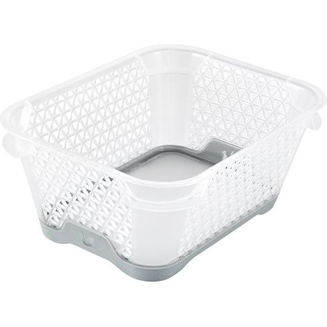 Caja de almacenamiento 16 x 12 x 7,blanco y gris nórdico (1/4)
