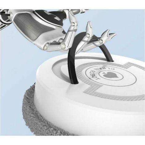 Intelligenter USB-Wischroboter für Nass- und Trockenreinigung, schwarz
