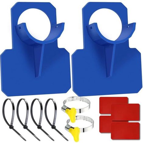 2 supporti per tubo da piscina, supporto per tubo, supporto per tubo da piscina in plastica, accessori per piscina, supporto per tubo