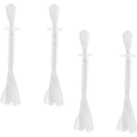 Mèche Coton - Pour Lampe À Huile Et Lanterne - Hauteur 15 cm - Diamètre 0,8 cm - Lot De 4 Pièces