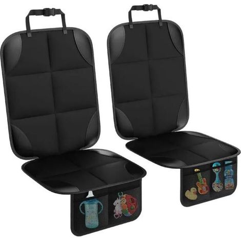 Protege Siege Voiture - Tissu Oxford 600D - Rembourrage Épais 2 cm - Antidérapant avec Sangles Réglables - Pour Sièges Avant Arrière Universel - 1 Pièce (1/5)