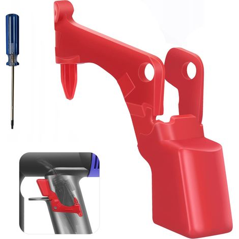 Botón de gatillo reforzado PowerFix Trigger V-Red para aspiradora Dyson V10 V11 SV12 SV14 Rojo Incluye destornillador Torx (1/5)