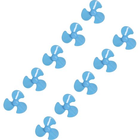 10 blaue 50-mm-3-Blatt-ABS-Propeller für DIY-Automodelle – 10er-Pack Ersatzteile (1/5)