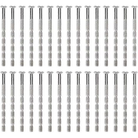 30 vis de fixation avec douille de raccordement pour boulon, vis de fixation pour poignée de porte M4, douille de fixation pour vis de raccordement. (1/5)