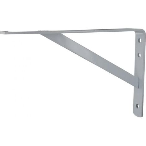 Console, équerre renforcée en acier époxy 255 x 154 mm, blanc