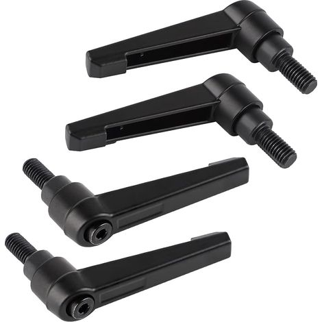 4PCS Poignées de Serrage Réglables M8, Poignée de Levier de Serrage Rapide en Acier avec 16mm Goujon (1/5)