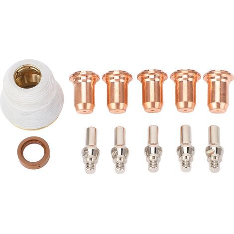 Torche Coupante, Ensemble de Buses D'électrode Fiables pour PT 60 IPT 40, Capuchon de Protection et Anneau Rotatif, Accessoires de Remplacement pour Usage Professionnel. (1/5)