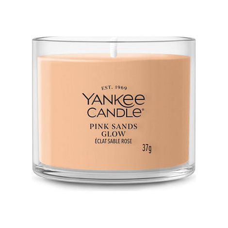 Candela Votive in Vetro Singola Pink Sands Glow 37g Rosa Yankee Candle