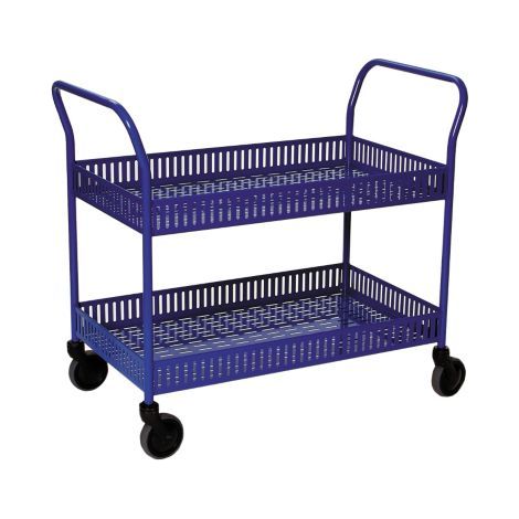Kongamek Tischwagen mit Rand 1130x550x940mm Ladefläche in blau mit Bremse (1/5)