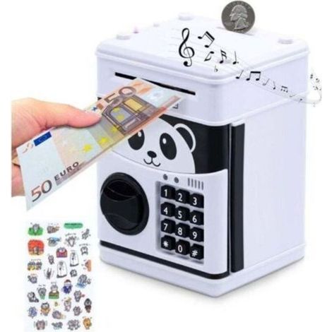 Salvadanaio elettronico con password – Grande capacità fino a 600 monete – Inserimento automatico – Regalo educativo per bambini