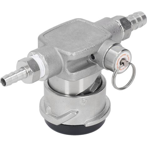 Système S Coupleur de Fût en Acier Inoxydable Robinet de Pression Type S avec Soupape de Sécurité pour Distribution de Bière Maison (1/5)
