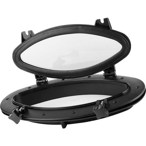 Hublot ovale en verre trempé pour fenêtre de bateau, camping-car et yacht, ouverture étanche. (1/5)