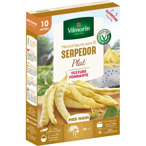 Haricot Nain Plat Beurre Serpedor - 10 m Vilmorin (1/2)