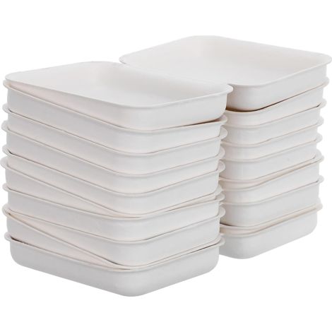 OUNONA Lot de 10 boîtes à savon portables en cellulose avec couvercle blanc . Rangement léger et dur (1/5)