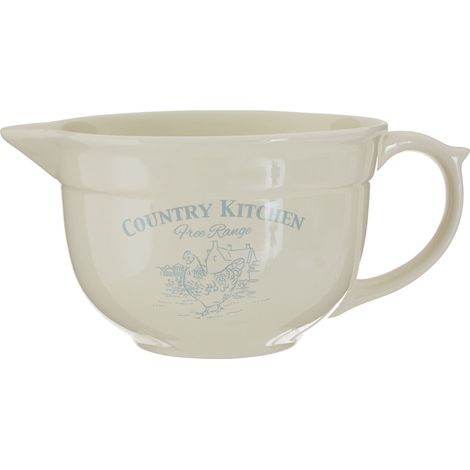 Interiors By Premier Rustic Design Basting Jug, Pastoral Charm Durable Basting Jug, Dolomite Constructed Basting Jug For Cooking (1/4)