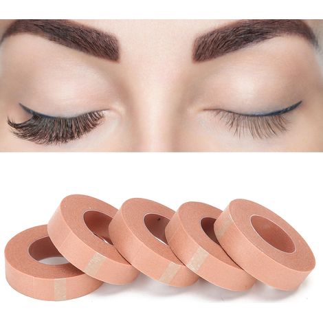 5 bandes adhésives non-tissées pour extensions de cils, accessoires professionnels pour le volume russe (12,5 mm) - Lot de 5 (1/5)