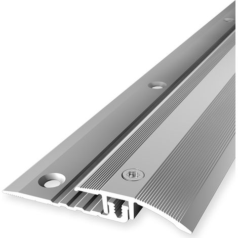 PROVISTON Übergangsprofil Vinylausgleich Breite: 33 mm Höhenausgleich: 4 - 9.5 mm Länge: 900 mm Aluminiumprofil Silber 1 Stück (1/5)
