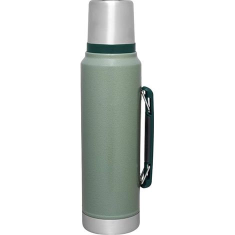 Gourde isotherme de 47,3 ml pour le café, idéale pour les voyages. Bouteille d'eau en acier inoxydable avec poignée, isotherme pour boissons chaudes et froides pendant 24 heures, parfaite pour le camp (1/5)