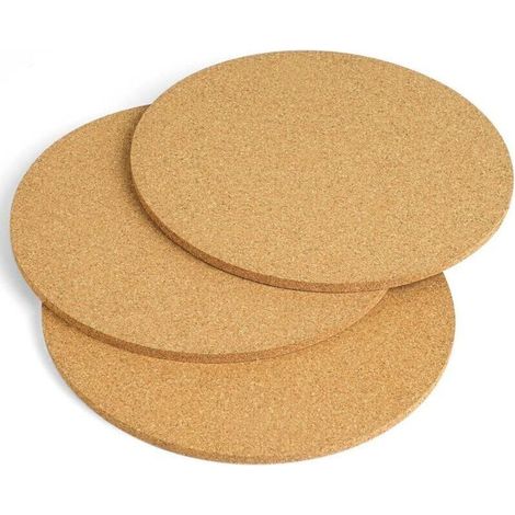 Lot de 3 Dessous de Plat en liège–Φ18, Protecteurs de Vaisselle, Protege Poele Protection Poele et Casserole, Séparateurs D'assiettes en Feutre pour Protéger Vos Ustensiles de Cuisine (1/4)