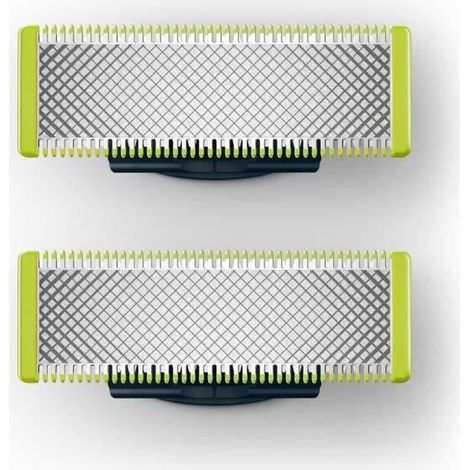 Philips – Lot de 2 lames One Blade pour rasoir/tondeuse – Compatible QP220/50 et QP2520 – Performance de rasage optimale – Installation rapide