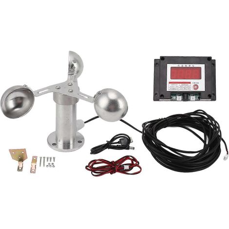 Anémomètre pour grue à tour 220V avec fonction d'alarme, conception à trois coupelles, utilisé pour la surveillance de la vitesse du vent. (1/5)
