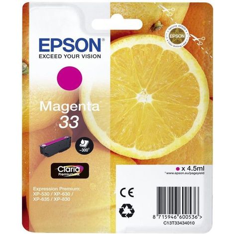 Epson Oranges C13T33434022 Druckerpatrone 1 Stück(e) Original (1/5)