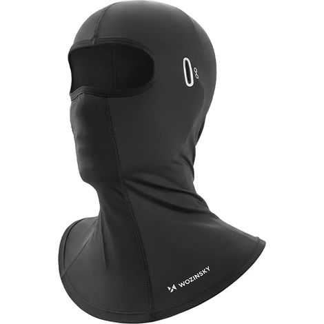 Sturmhaube für Gesicht, Motorrad, Fahrrad, mit Brillenlöchern – schwarz (1/5)
