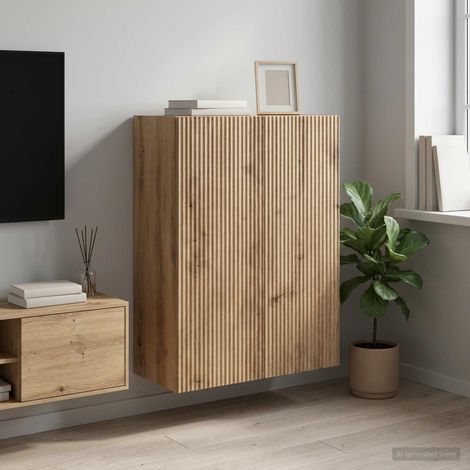 vidaXL Armoire Murale 66 x 34,5 x 90 cm Bois d'ingénierie