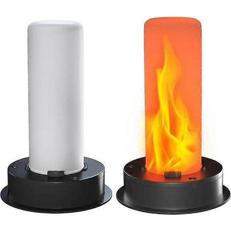 Set mit 2 Ersatzspitzen für Solarlampen mit flackernder Flamme, wasserdichtes Ersatzteilset für Solarlaternen im Außenbereich