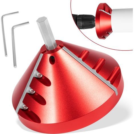 2 en 1 Outil de débarrage de PVC intérieur-extérieur, Outil de chamfère de PVC, Elégateur de tuyaux en PVC, Outil de plomberie de débarrage de tuyaux pour PVC, CPVC, ABS, PP, tuyau PE (1/5)