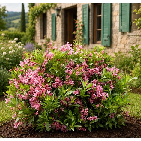 Gardenaria Weigela 'Picobella Rose' - Arbusto ornamentale da giardino - Altezza: 40/50 cm (vaso18) (1/2)
