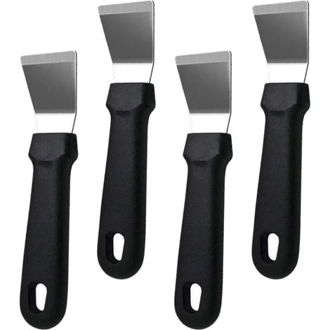 Lot de 4 grattoirs multifonctions pour vitres, murs, carrelage, lavabos et joints de carrelage. (1/5)