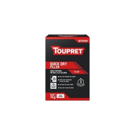 Toupret Quick Dry Interior Filler - 1Kg