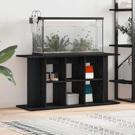 Aquariumständer Schwarze Eiche 120 x 40 x 60 cm Holzwerkstoff