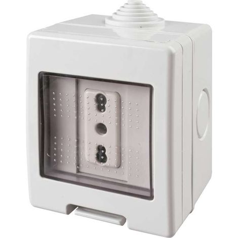 PRESA BIVALENTE 10/16A PARETE IP55
