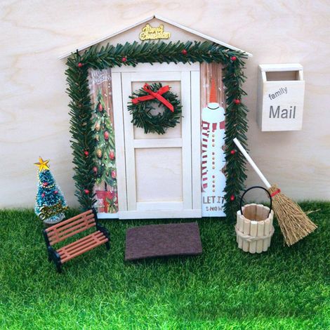 Ensemble d'accessoires décoratifs pour maison de poupée, ensemble de gnomes miniatures, accessoires, décorations de jardin pour maison de poupée, ornements (1/5)