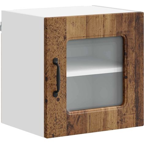 Moderno mobile da cucina rettangolare con ampio spazio di archiviazione 40 x 31 x 40 cm in legno multistrato legno antico 020053529