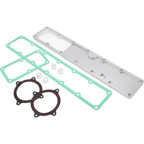 Ansaugkrümmer aus Aluminium mit Dichtung für Dodge Ram 2007.5-2018 6.7L, silberner Motorkrümmer, kompatibles Ersatzteil. (1/5)