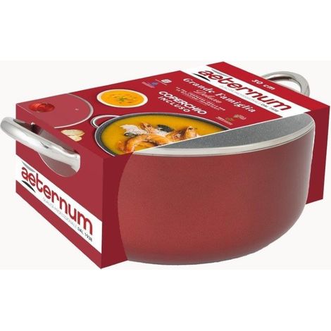 Aeternum Casseruola 30 cm coperchio Grande Famiglia Deluxe red (1/2)