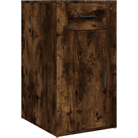 Maison Exclusive - Armario de escritorio contrachapada roble ahum