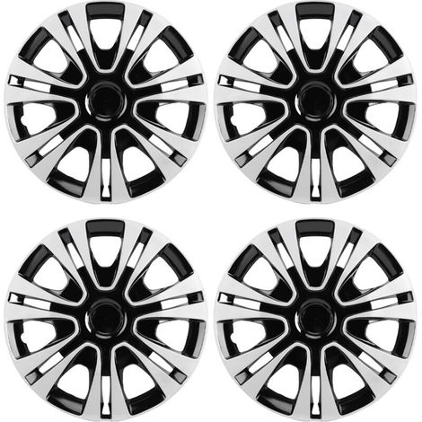 Fabater Set di 4 copricerchi da 15 pollici, in ABS, universali, adatti a cerchi in acciaio, R15 per auto, camion e SUV