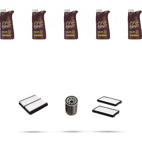 Kit tagliando 3 FILTRI e 5L OLIO compatibile con Mazda 5 (CW) 1.8 MZR 85kw dal 2013 (1/5)