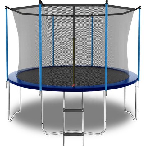 Trampoline extérieur Modenuit 8FT avec filet de sécurité et échelle, charge maximale 181kg, bleu (1/5)