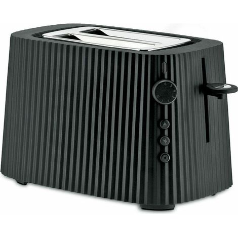 Alessi Plisse Toaster Schwarz noir 850W 2 tranches