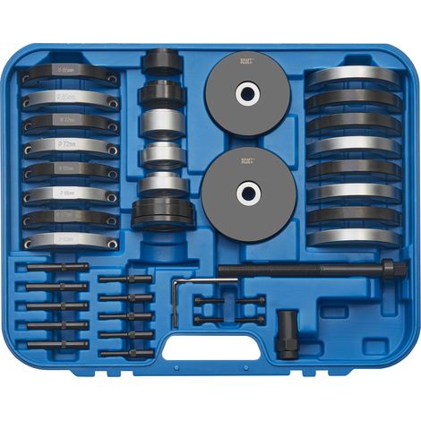 Kraftplus – Extracteur de moyeux de roue VAG – Jeu d'outils Ø 62-66-72-85 mm – Acier spécial – Installation professionnelle – Coffret robuste