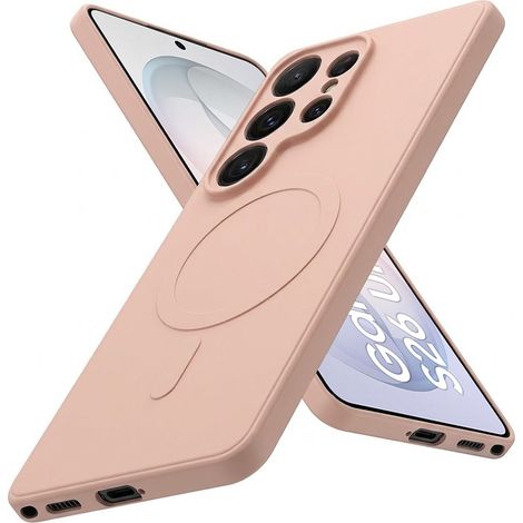 Cover in silicone Mag per Samsung Galaxy S26 Ultra, compatibile con MagSafe, colore rosa (1/5)