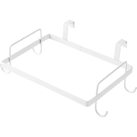 Support de sac poubelle de cuisine, support de sac poubelle suspendu robuste pour la maison, le jardin, le salon et la salle de bain-White
