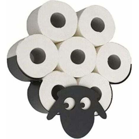 Toilettenpapierhalter mit Tiermotiv, niedlicher Toilettenpapierhalter mit Tiermotiv, Wandhalterung, Toilettenpapierhalter für Schlafzimmer, Küchen- und Badezimmerzubehör, Schaf  FLITI